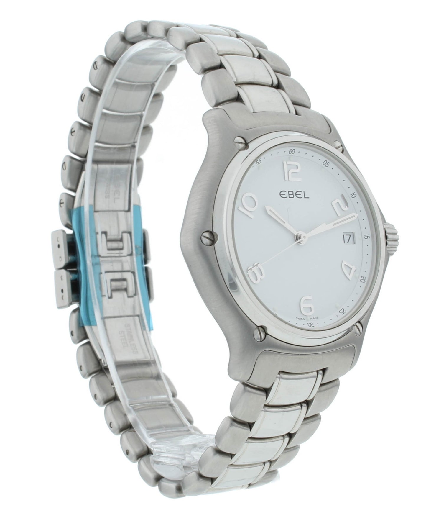 Ebel 1911 White Dial Quartz Stainless Steel 38mm Men's Watch 74520456