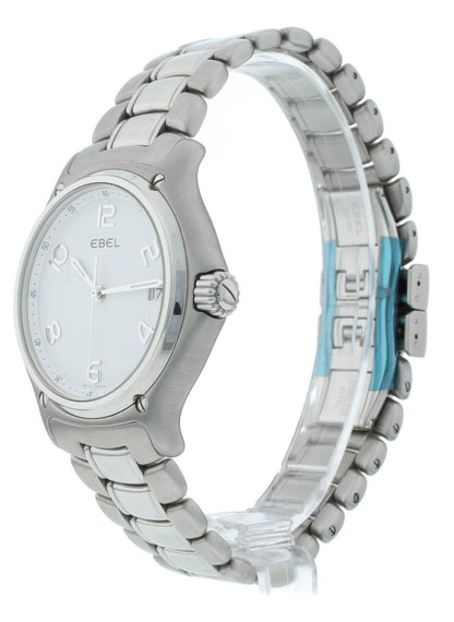 Ebel 1911 White Dial Quartz Stainless Steel 38mm Men's Watch 74520456