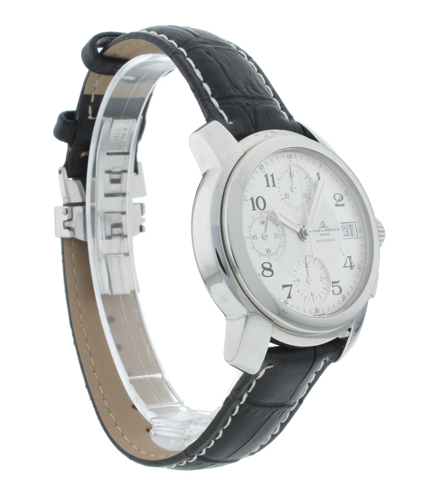 Baume & Mercier Capeland Chrono Automatic 39mm Black Dial Men's Watch MV045216