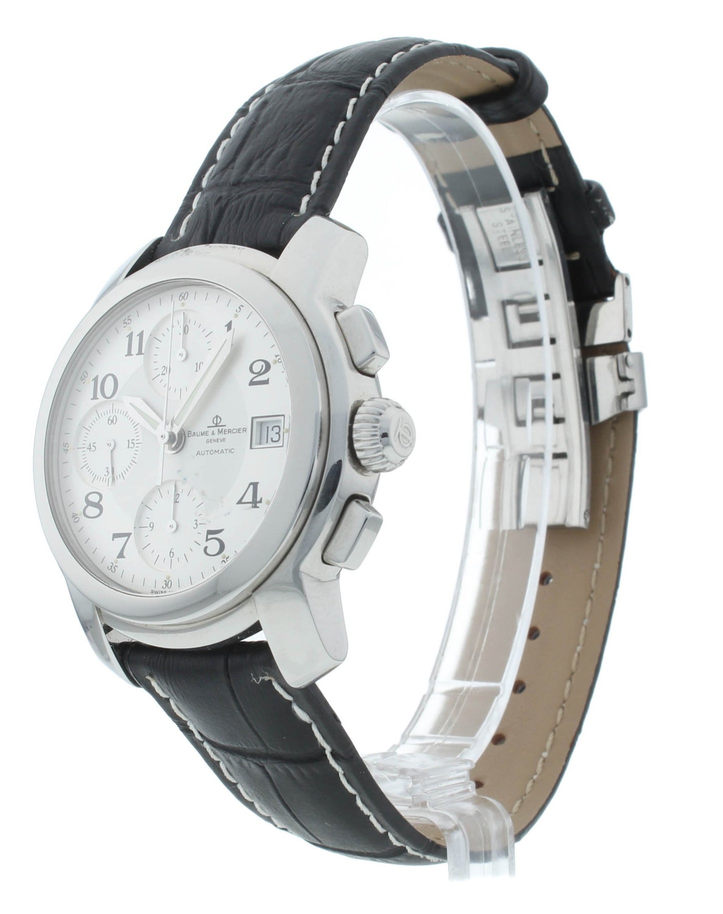 Baume & Mercier Capeland Chrono Automatic 39mm Black Dial Men's Watch MV045216