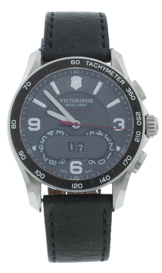 Defective Victorinox Chrono Classic Quartz 41mm Grey Dial Men's Watch 241616