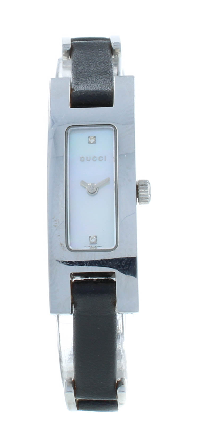 Gucci 3900L Series Stainless Steel 12mm Quartz MOP Dial Ladies Watch YA039523