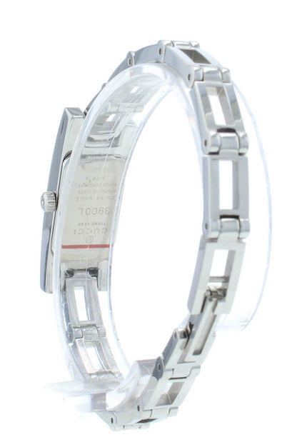 Gucci 3900 Diamond Dial Stainless Steel Quartz 12mm Quartz Ladies Watch YA039501