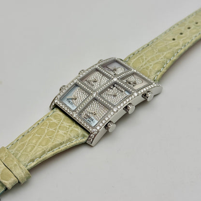 IceLink Senator Six Time Zone 33X45mm Quartz Unisex Stainless Steel Watch