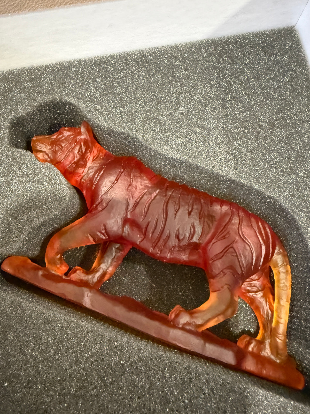 Daum France Chinese Horoscope Tiger Crystal Figurine New w/ Box 05566