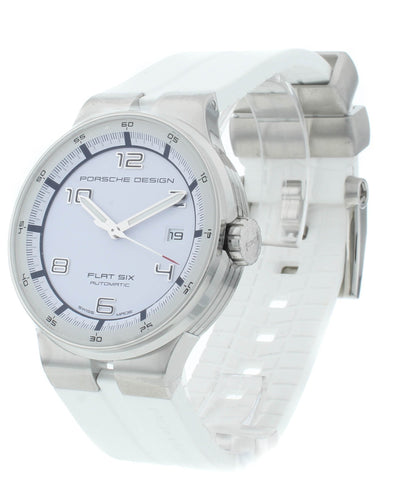 Porsche Design Flat Six 40mm White Dial Automatic Men’s Watch P.635141641256