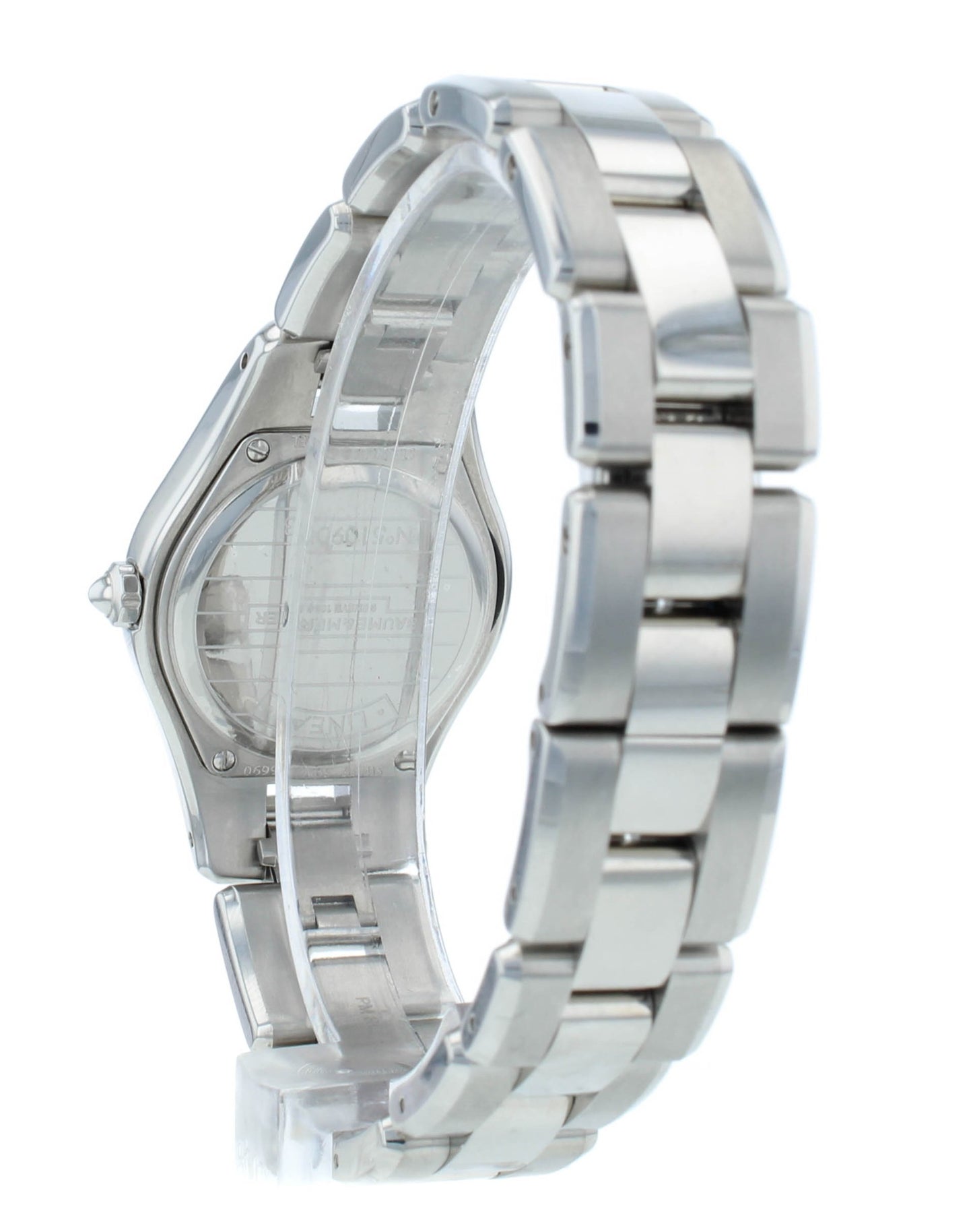 Pre-Owned Baume & Mercier Linea Diamond Dial Quartz 27mm Ladies Watch MOA10011