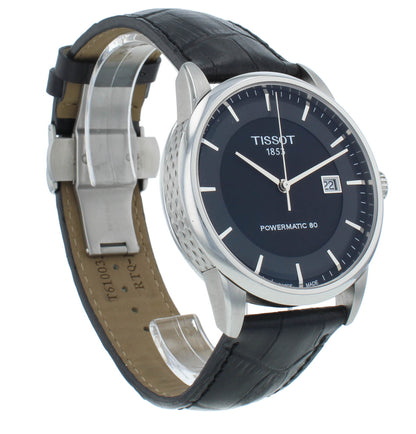 Pre-Owned Tissot Powermatic 80 Black Dial Auto 41mm Men's Watch T0864071605100