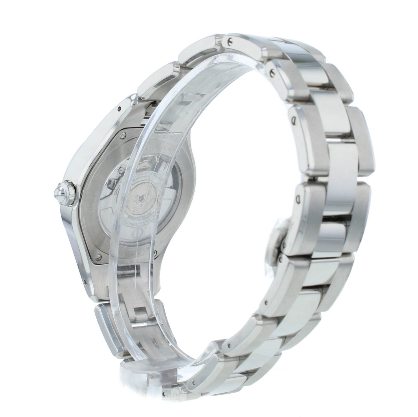 Baume & Mercier Linea 32mm Automatic MOP Diamond Dial Ladies Watch MOA10074