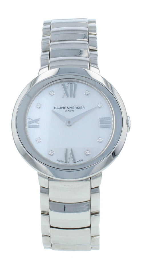 Baume & Mercier Promesse 30mm MOP Diamond Dial Quartz Ladies Watch M0A10158