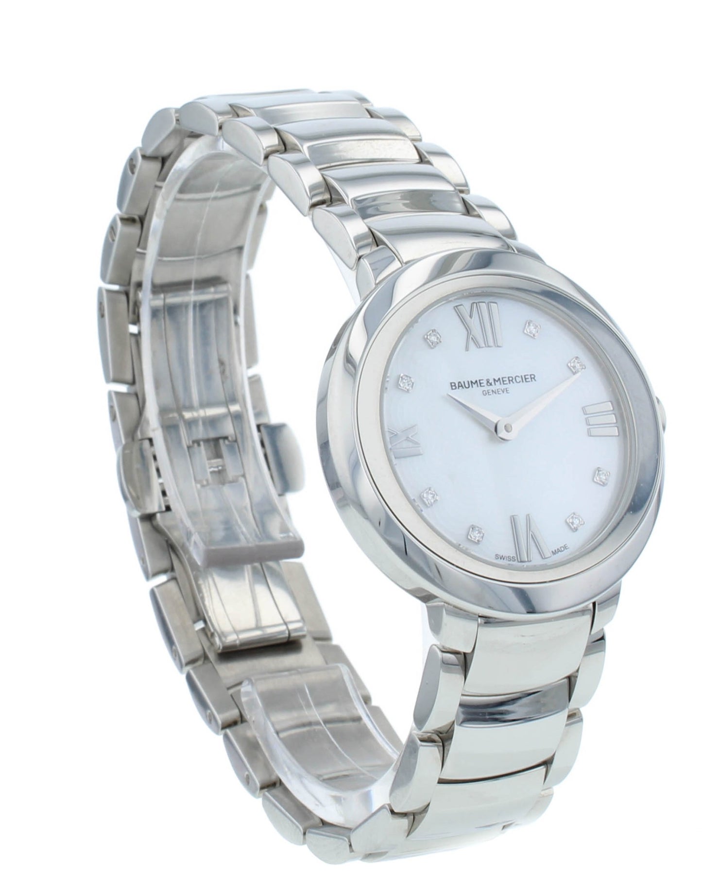 Baume & Mercier Promesse 30mm MOP Diamond Dial Quartz Ladies Watch M0A10158
