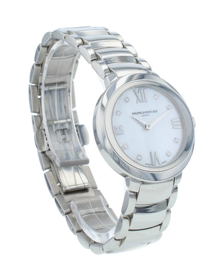 Baume & Mercier Promesse 30mm MOP Diamond Dial Quartz Ladies Watch M0A10158