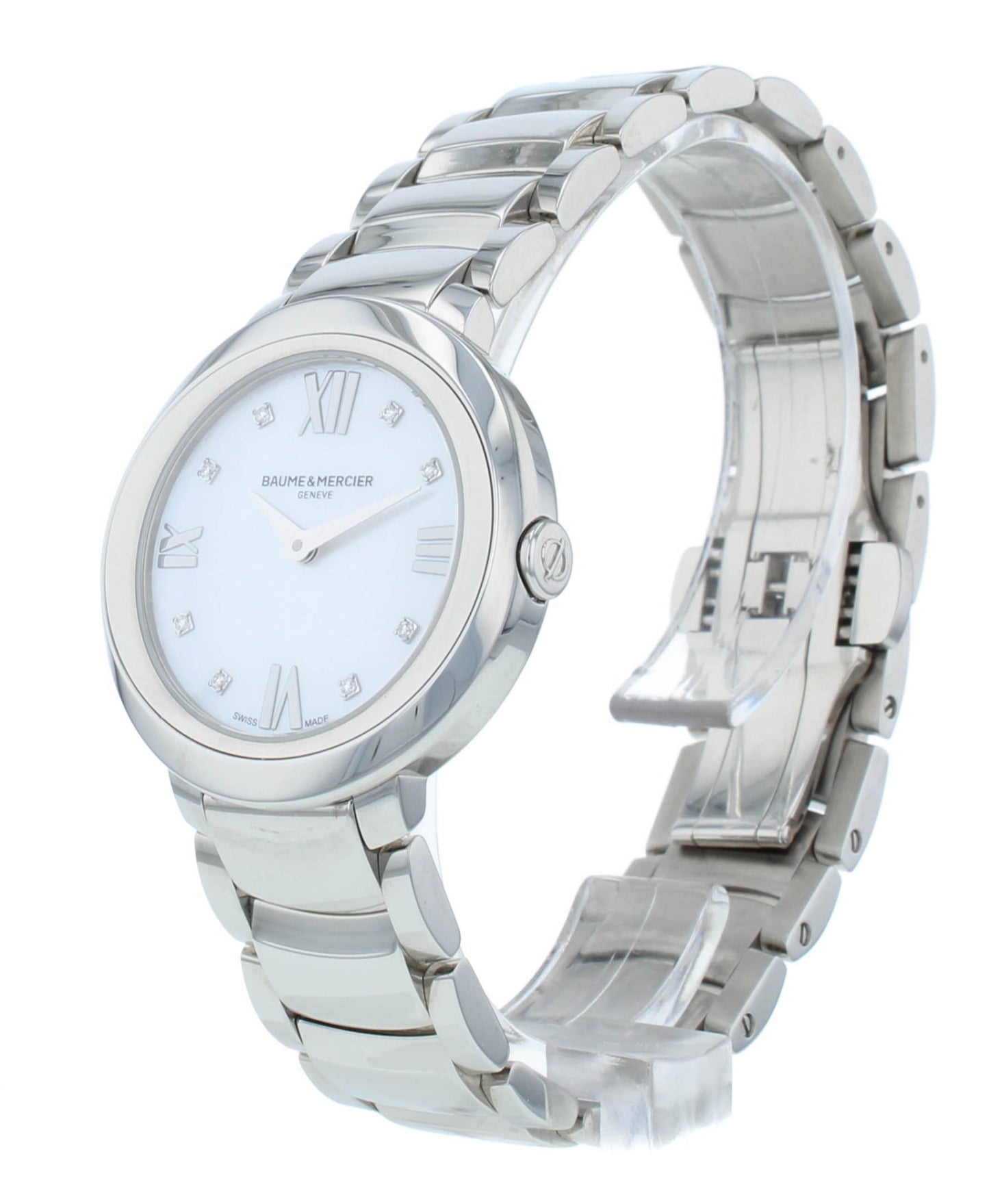 Baume & Mercier Promesse 30mm MOP Diamond Dial Quartz Ladies Watch M0A10158