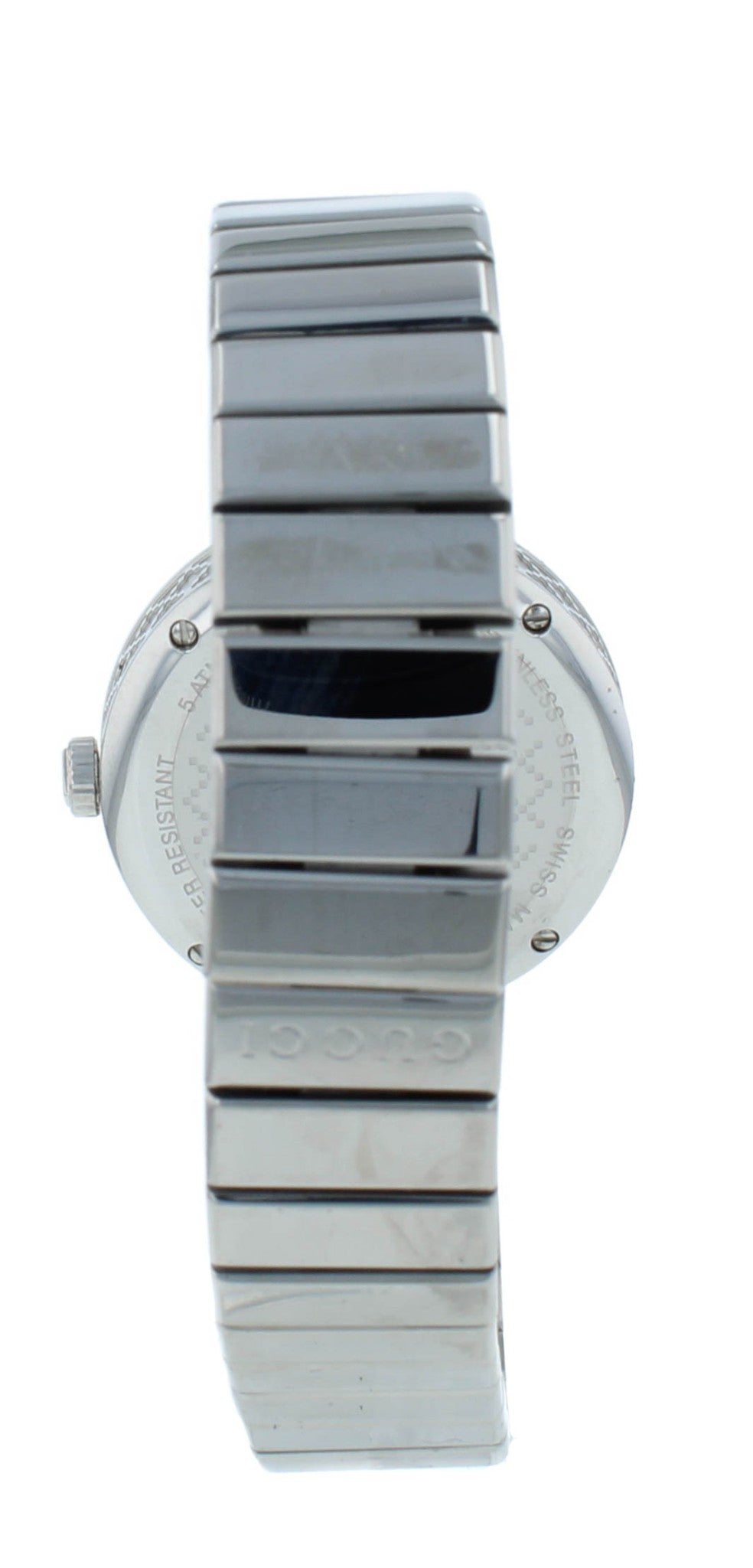 Gucci Diamantissima White Dial Stainless Steel 32mm Quartz Ladies Watch YA141402
