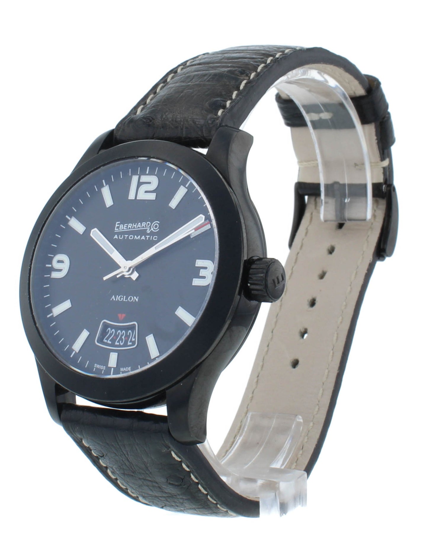 Eberhard & Co. Aiglon Grande Taille 41mm Automatic Black Dial Men's Watch 41030