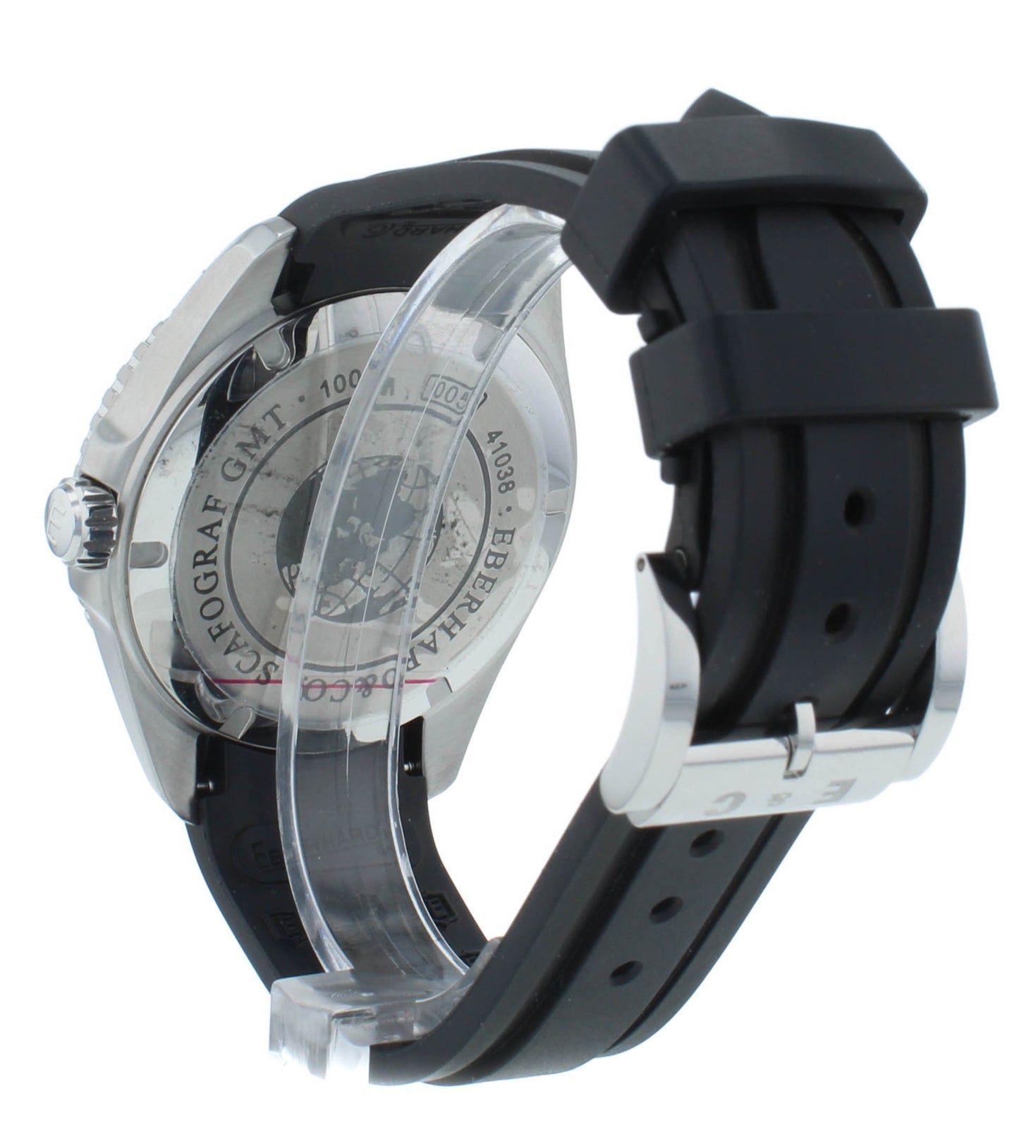 Eberhard & Co. Scafograf 300 Auto GMT Black Dial 43mm Men's Watch 41034