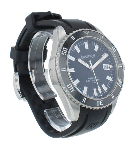 Eberhard & Co. Scafograf 300 Auto 43mm Silver Seconds Hand Men's Watch 41034