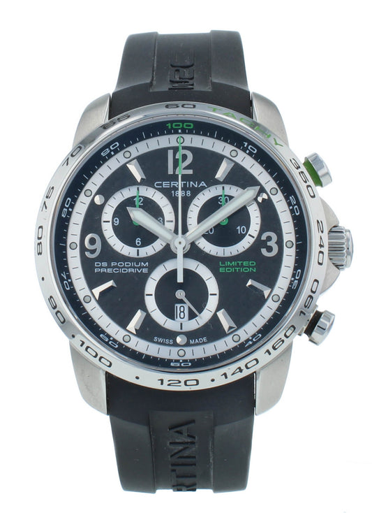 Certina DS Podium Big Size 44mm Chronograph Quartz Men's Watch C0016471720710