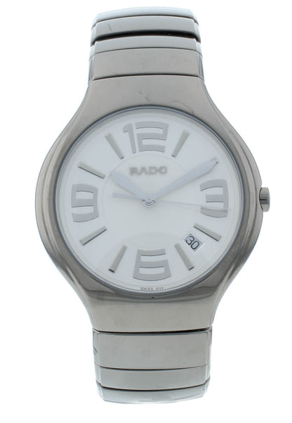 Rado True Quartz 40mm Silver Dial Ceramic Men's Watch R27654112
