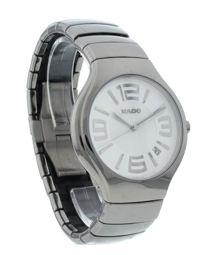Rado True Quartz 40mm Silver Dial Ceramic Men's Watch R27654112