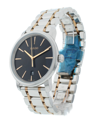 Rado DiaMaster Quartz 46mm Two-Tone Black Dial Men's Watch R14078163