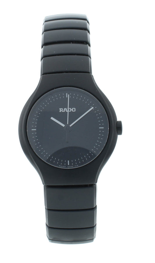 Rado True Jubile 26mm Ceramic Black Dial Quartz Ladies Watch R27817152