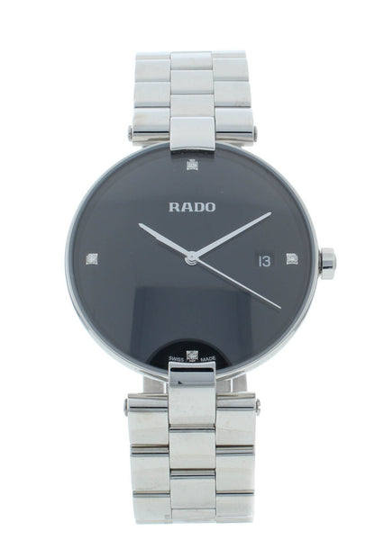 Rado Coupole 36mm Quartz Black Dial Stainless Steel Ladies Watch R22852703