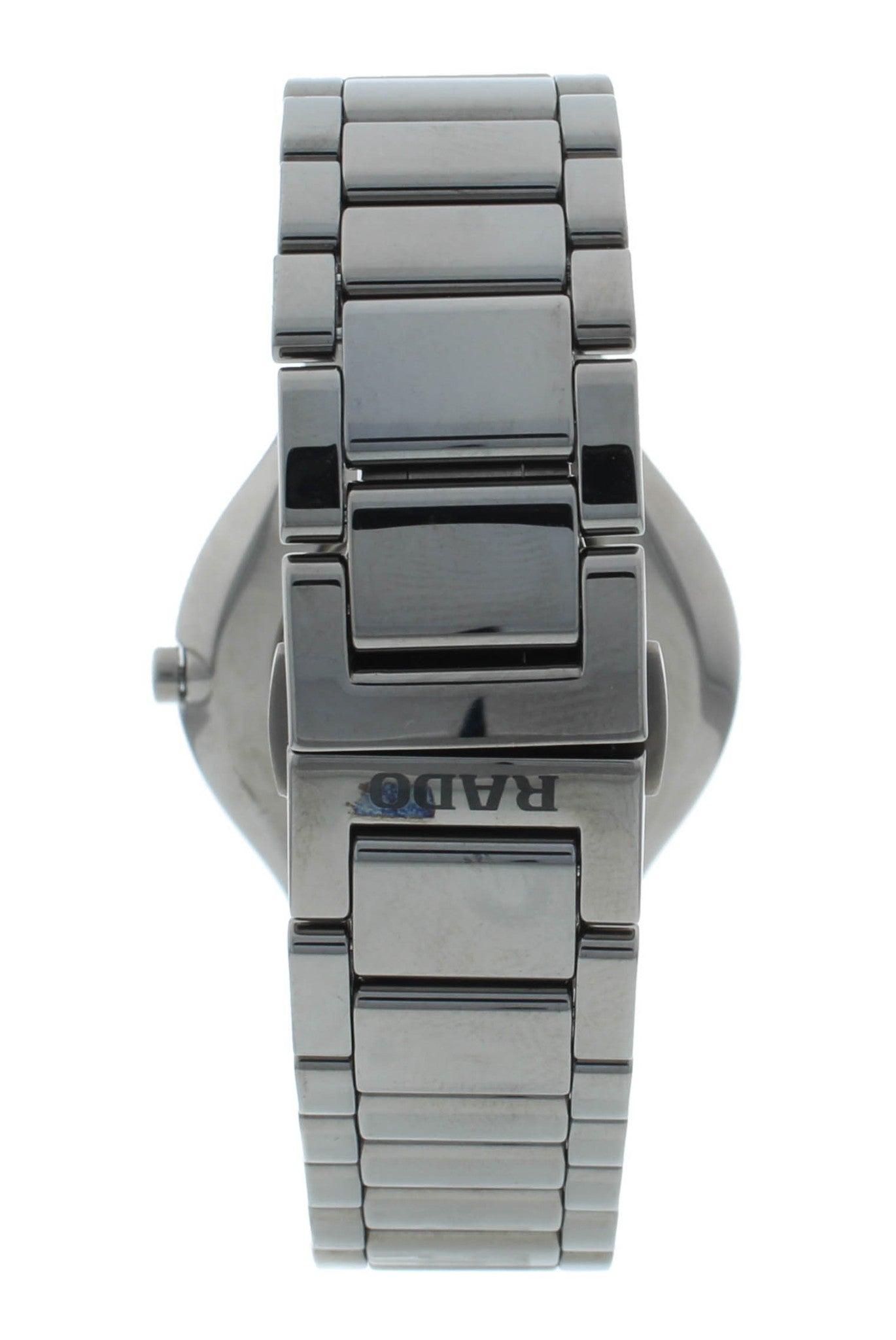 Rado True Black Dial Platinum-Tone Ceramic 39mm Quartz Men's Watch R27955152