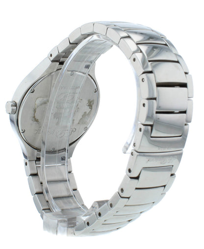 Pre-Owned St. Dupont Circle Steel 35mm Quartz White Dial Men's Watch 65250