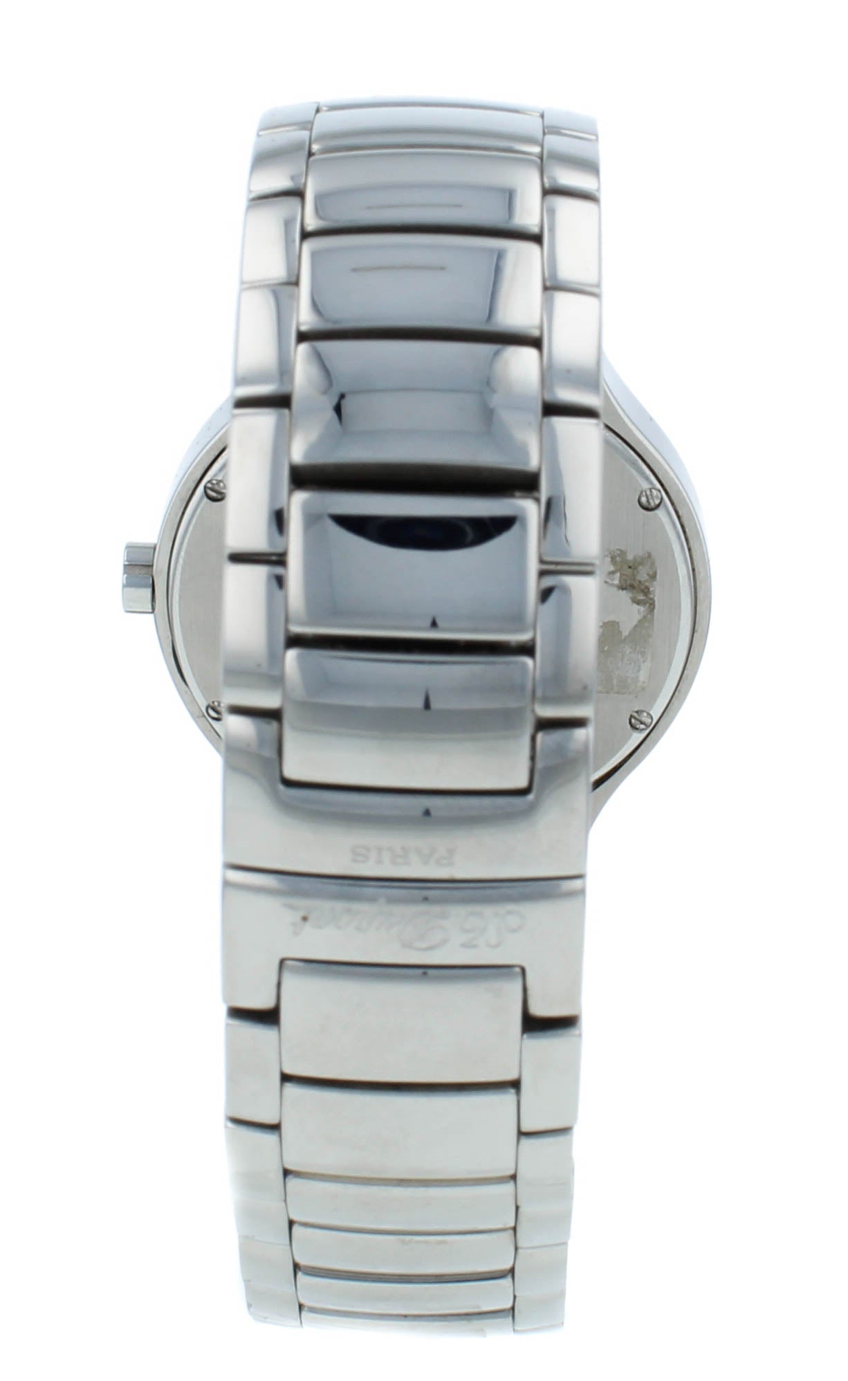 Pre-Owned St. Dupont Circle Steel 35mm Quartz White Dial Men's Watch 65250