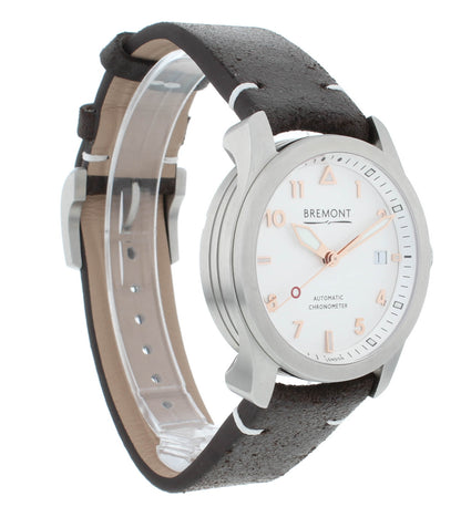 Bremont Solo 37 Stainless Steel White Dial Automatic Mens Watch SOLO37-SI-RG-R-S