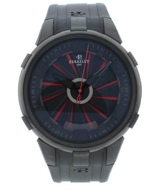 Perrelet Turbine XL Black & Red Dial 48mm Automatic Men’s Watch A1051/9