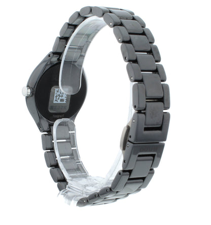 Rado True Thinline 31.5mm Quartz Black Dial Ceramic Ladies Watch R27742162