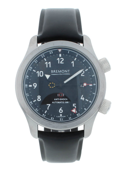 Bremont Martin Baker III GMT Automatic Black Dial 43mm Men's Watch MBIII-BK-AN-S