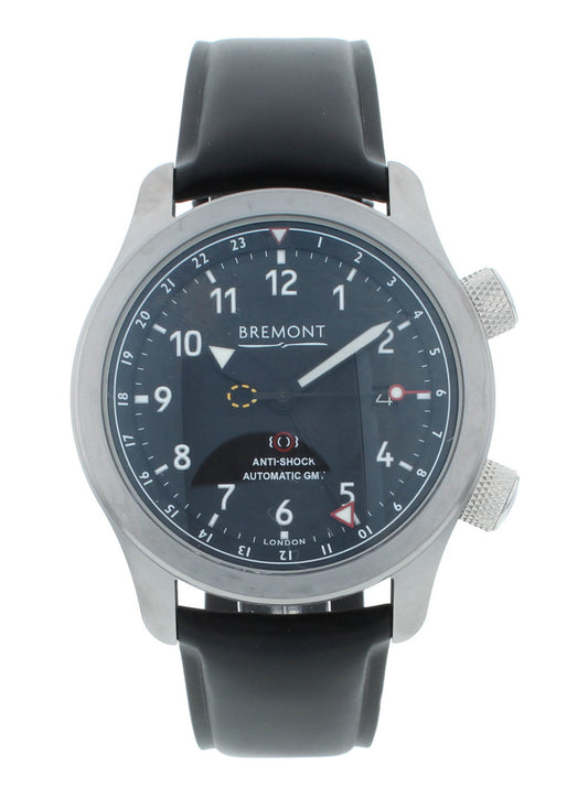 Bremont Martin Baker III GMT Automatic Black Dial 43mm Men's Watch MBIII-BK-AN-S