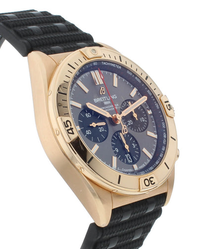 Breitling Chronomat 42mm Automatic 18k Rose Gold Men's Watch RB0134101B1S1