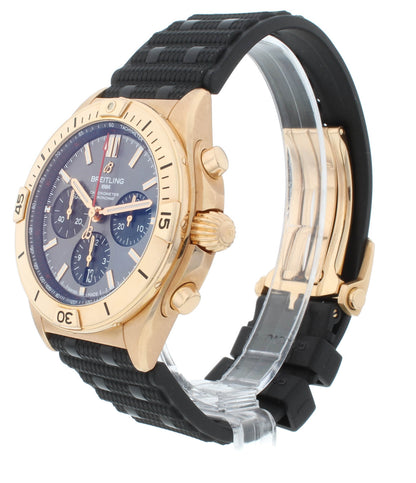 Breitling Chronomat 42mm Automatic 18k Rose Gold Men's Watch RB0134101B1S1