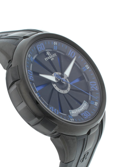 Perrelet Turbine XL 48mm Automatic Black & Blue Dial Men's Watch A1051/5