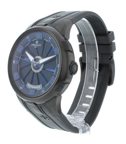 Perrelet Turbine XL 48mm Automatic Black & Blue Dial Men's Watch A1051/5