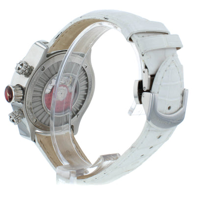 Pre-Owned Carrera Y Carrera 40mm Auto White Dial Chrono Men's Watch DC00450
