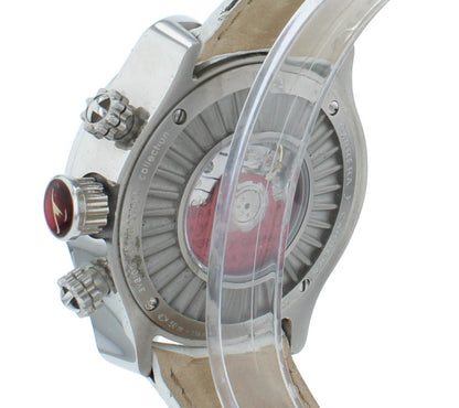 Pre-Owned Carrera Y Carrera 40mm Auto White Dial Chrono Men's Watch DC00450