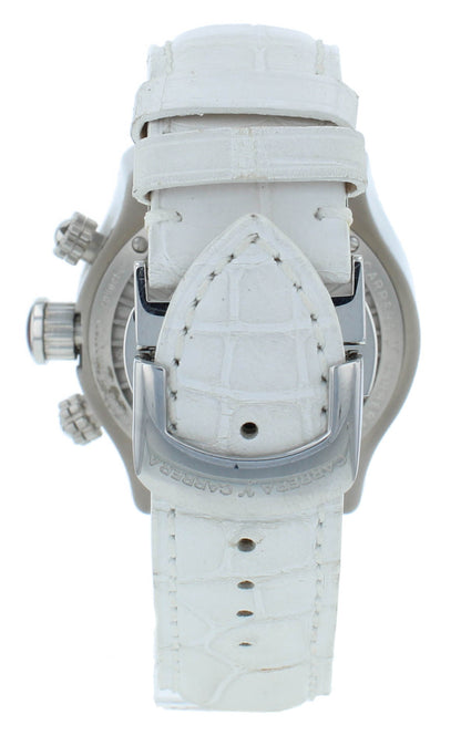 Pre-Owned Carrera Y Carrera 40mm Auto White Dial Chrono Men's Watch DC00450