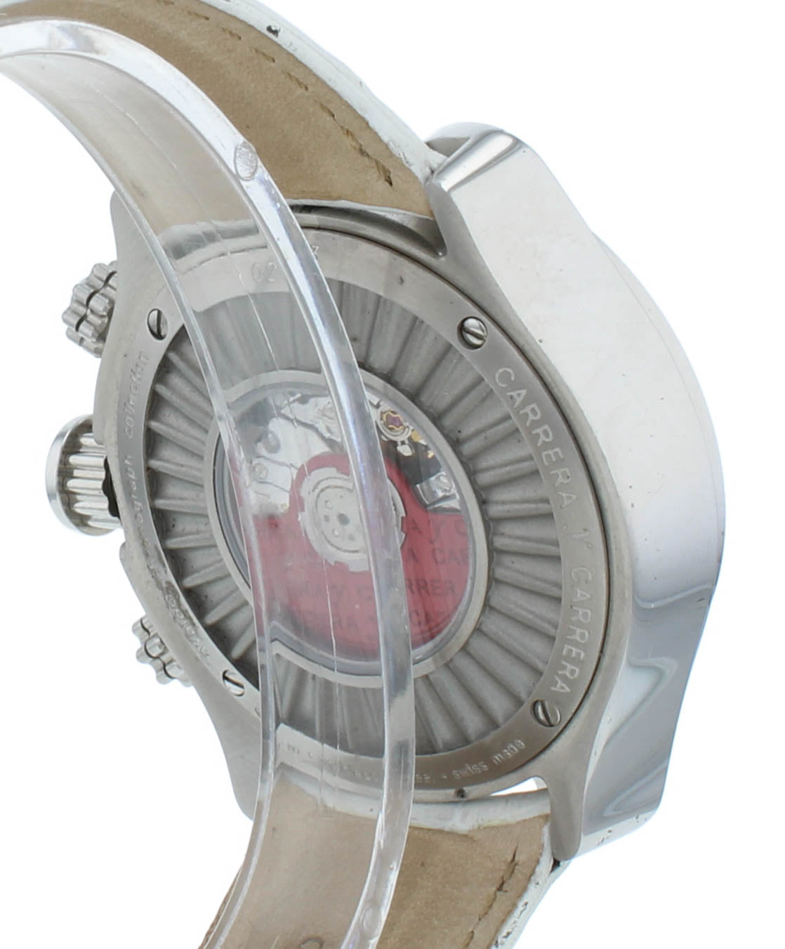 Pre-Owned Carrera Y Carrera 40mm Auto White Dial Chrono Men's Watch DC00450