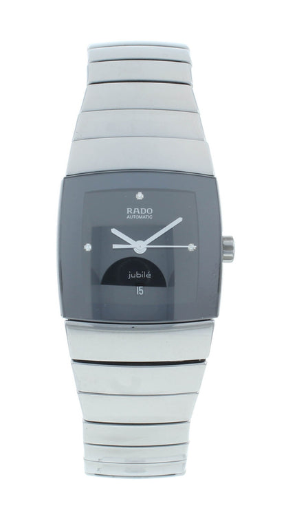 Rado Sintra Jubile Auto 27mm Ceramos Black Diamond Dial Ladies Watch R13877712