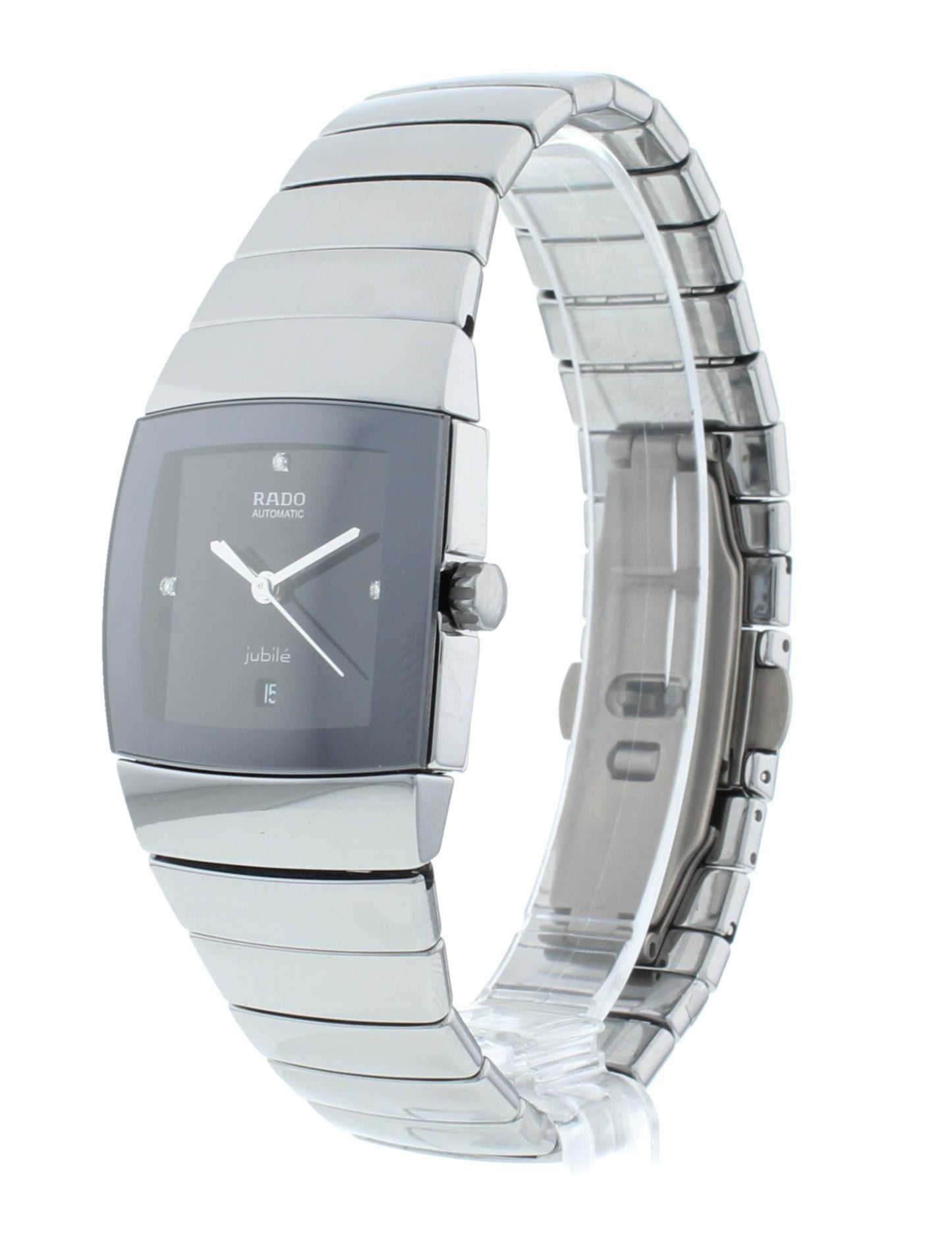 Rado Sintra Jubile Auto 27mm Ceramos Black Diamond Dial Ladies Watch R13877712