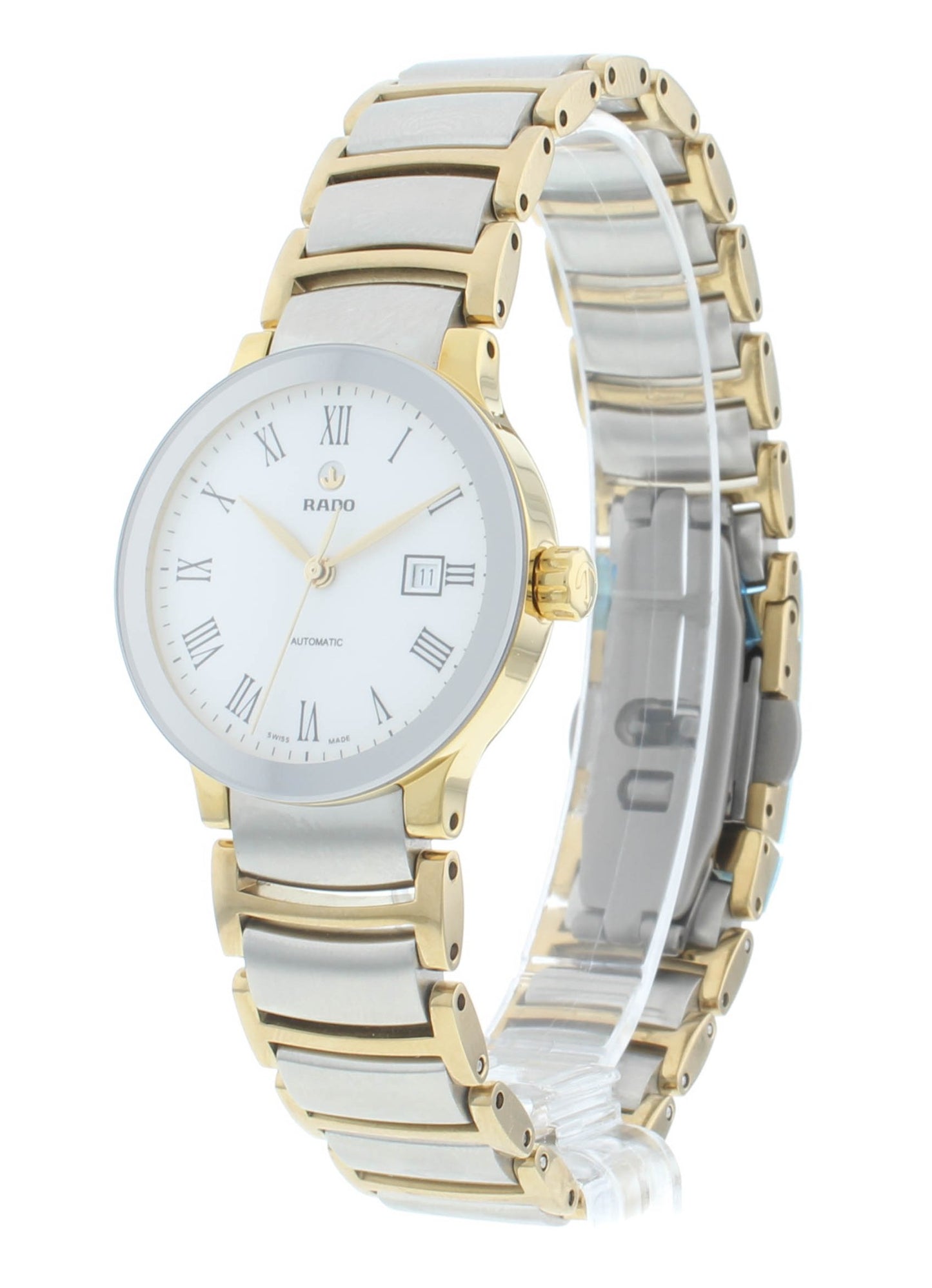 Rado Centrix 28mm Automatic White Dial Two-Tone Steel Ladies Watch R30530013