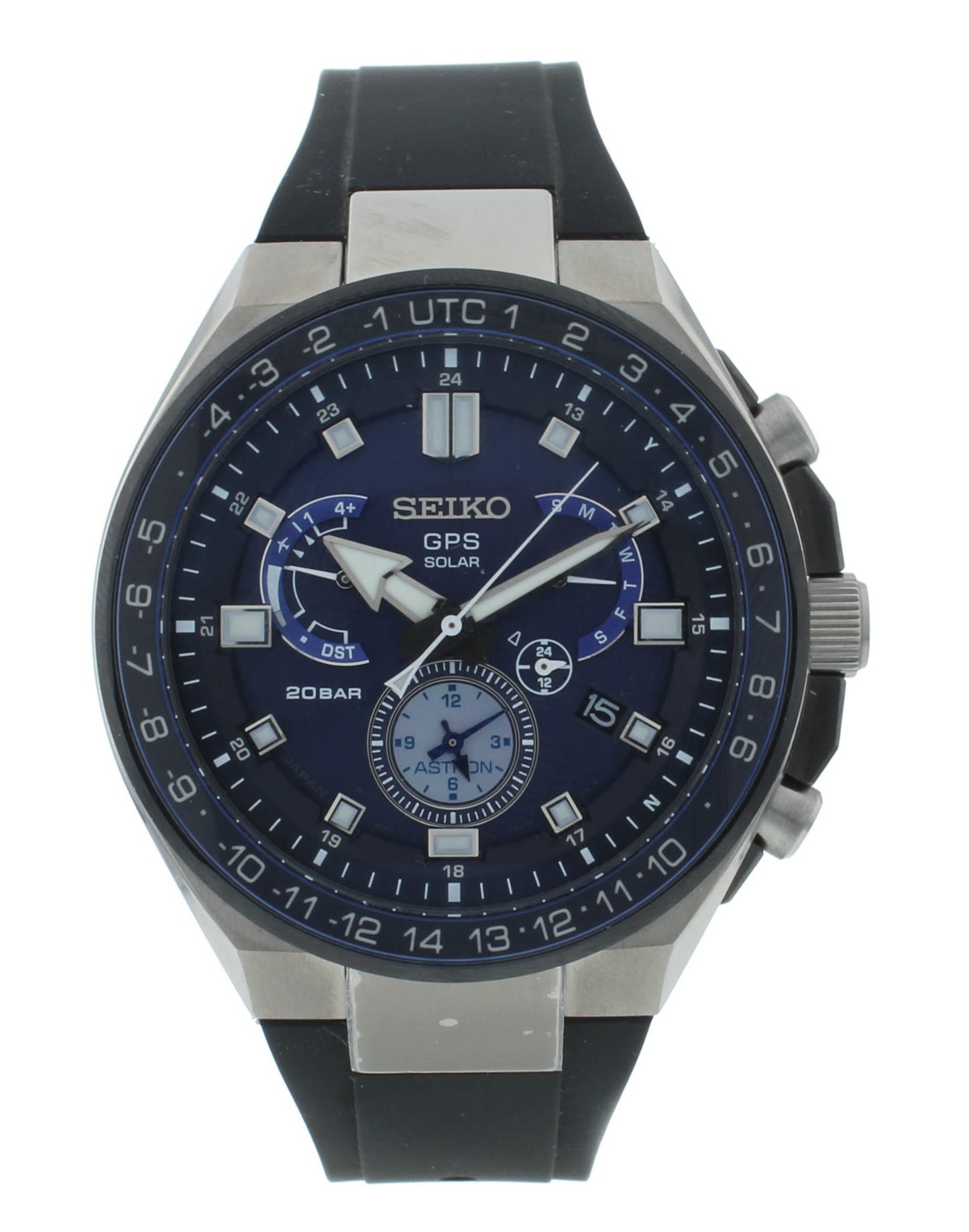 Seiko Astron 46.7mm GPS Solar Powered Titanium Men's Watch SSE167J1