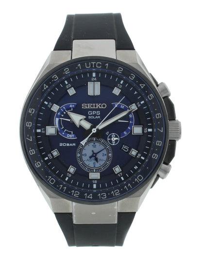 Seiko Astron 46.7mm GPS Solar Powered Titanium Men's Watch SSE167J1