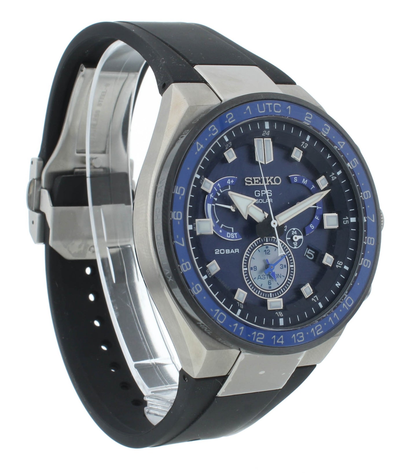 Seiko Astron 46.7mm GPS Solar Powered Titanium Men's Watch SSE167J1