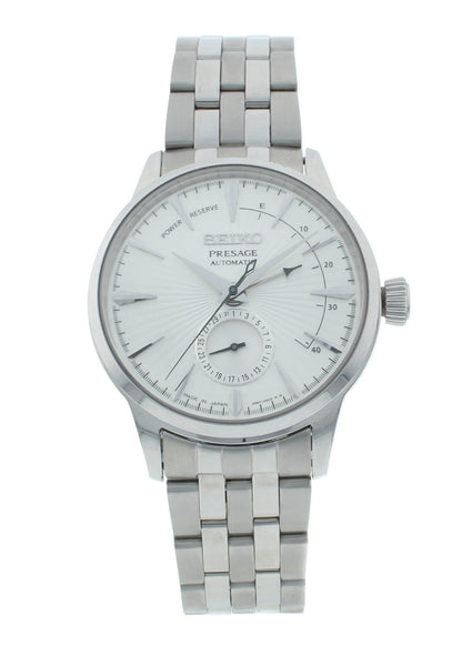 Seiko Presage 40.5mm Automatic Stainless Steel White Dial Men's Watch SSA341J1